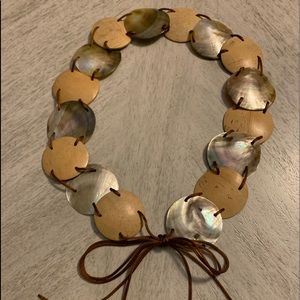 Belt-Shells/Coconuts-extds to 30”-self tie-Unique and rare